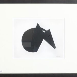 Illegibly signed (20th century) - abstract shape